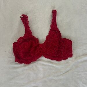 Sophie B. Vibrant Red Lace Bralette